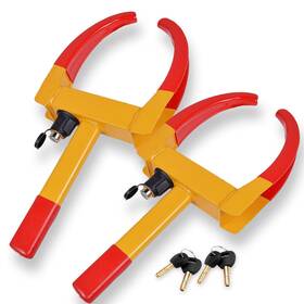 Vaygway 600164091748 Tire Clamp Wheel Lock- 2 Pack Metal Boot Stabilizer -anti Theft