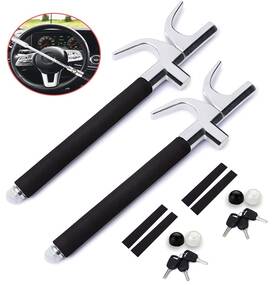 Vaygway Wl 5 -wl 5-2 Car Universal Steering Wheel Lock - Vehicle Adjustable 2 Pack
