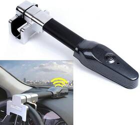 At043 Vechkom Steering Wheel Lock With Alarm All Black
