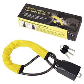 Wiccbb 684514237208 Steering Wheel Lock Anti Theft Device Seat Belt Car For Securit