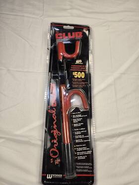 71229 Winner International The Club Steering Wheel Lock Anti-theft Device Car Security Original New Sealed