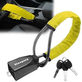 Xizopucy 785691407511 Steering Wheel Lock The Club Locks For Cars Seat Belt Security Ant