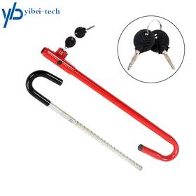 Yi224560t Yibei-tech Auto Universal Car Steering Wheel Lock Black Red Replacement Brand New Steel