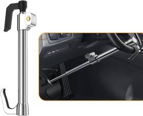 Yolockey 750219514248 Universal Steering Wheel Lock Brake Vehicle Max Length Of 33 Inch Silver