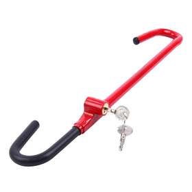 Youwise 686082739191 Anti Theft Pedal Steering Wheel Lock The Club Car Truck Auto Suv Red Universal