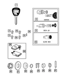 Genuine Mopar Ignition Key 4883828AA. Fixed Price $168.48.