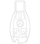 Genuine Mercedes-benz Key 166-905-62-00-9999 (B8). Fixed Price $150.00.