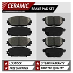 Front & Rear Ceramic Brake Pad For 2010-2022 Toyota Prius 2011-2017 Lexus CT200H. Fixed Price $38.98.