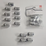 Lot 18 White Knight 40700 S Chrome Acorn Plug Wheel Lock 12MM X 1.50R. Fixed Price $12.99.