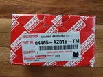 Toyota Brake Pads 04465-AZ015-TM Scion Tc 05 06 07 08 09 10. Fixed Price $20.00.
