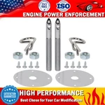Racing Stainless Steel Chrome Mount Hood Pins Plate Lock Clip Kit Universal. Fixed Price $10.74.