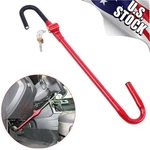 Steering Wheel Brake Lock Anti-theft Retractable Car Clutch Pedal + 2 Keys. Fixed Price $14.97.