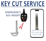 Key + Insert Blade Uncut Replacement For Jaguar Volvo 30699265 HU101. Fixed Price $24.99.