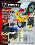 Trimax Wheel Chock Lock TCL75 Deluxe Universal. Fixed Price $79.99.