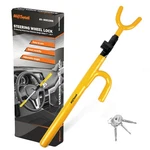 Av Steel Steering Wheel Lock Anti-theft Car Device, Universal Yellow. Fixed Price $26.62.