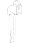 Genuine Toyota Vehicle Key 69515-16110. Fixed Price $26.39.