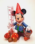 Rare Disney Parks Mickey Mouse Garden Gnome Rain Gauge Statue Figurine W/ Tube. Fixed Price $46.99.