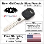 New! Gm Oem Genuine Double Sided Uncut Ignition Vats Key Blank Logo W/ Chip #4. Fixed Price $18.48.