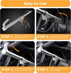 Universal Steering Wheel Lock Brake Vehicle Anti-theft Device Adjustable. Fixed Price $45.83.