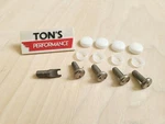 White Caps Honda Security Anti Theft License Plate Screws Stainless Bolts Snake. Fixed Price $7.99.