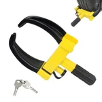Trailer Wheel Clamp Lock Max 10" Tire Width Anti Theft Boot Black Yellow. Fixed Price $29.99.