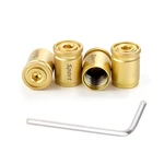 4PCS Locking Tire Valve Stem Caps, Anti-theft Car Air Cover Golden. Fixed Price $9.60.