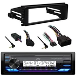 Jvc KD-X38MBS Receiver, Iso Din Kit, Handlebar Control Interface (98-13 Harleys). Fixed Price $215.49.