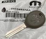 New Genuine Mopar 05134937AA Blank Key 2004-2012. Fixed Price $71.75.