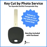 Key Cut By Photo Service For New Hyundai/kia Transponder HY20-PT/PHILIPS 46. Fixed Price $39.95.
