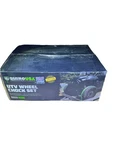 Rhino Usa E-track 4 Wheel Chock Tie Down Trailer Tire Strap Kit For Atv Utv Rtv. Fixed Price $69.00.