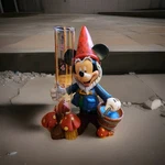 Nwot Disney Parks Gnome Mickey Mouse Rain Gauge 5" Removable Glass Tube Adorable. Fixed Price $29.95.