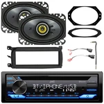 Jvc Bluetooth Cd Stereo Receiver, 2X 4X6" 150W Speakers W/accessories (chrysler). Fixed Price $269.49.