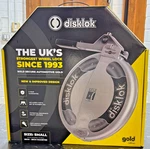 Small Silver Disklok Car Steering Wheel Security Auto Lock Anti Theft Clamp Rhd. Fixed Price $402.80.