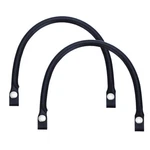 2PCS Leather Purse Handles, 0.6"X 16" Bag Straps With Silver Button, Navy. Fixed Price $20.53.