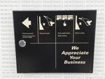 Veeder-root Gilbarco T17626-G2 Black Blank Access Door With Lock Hinges & Pin. Fixed Price $49.76.