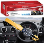 Gadlane Twin Bar Steering Wheel Lock High Visibility Car Anti-theft Device. Fixed Price $38.85.