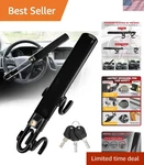 Anti-theft Steering Wheel Lock With High Visibility Adjustable Design. Fixed Price $71.99.