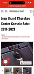 Console Vault Jeep Grand Cherokee 2011-2021 1043-3D Ccw. Fixed Price $295.00.