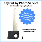 -key Cut By Photo- Service For New Acura Smart Remote Insert 35111-SJA-305. Fixed Price $44.95.