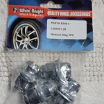 White Knight Nut Set Of M12 X 1.25 19MM Thread Flat Head Alloy Wheels. Fixed Price $24.00.