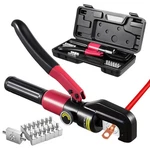 8T Hydraulic Wire Crimper Crimping Tool Battery Cable Lug Terminal W/8 Dies. Fixed Price $29.99.