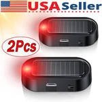 2 Car Alarm Warning Solar Flash Led Light Fake Security System Anti-theft Signa. Fixed Price $5.98.