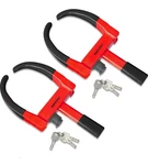 Universal Trailer Wheel Lock Adjustable Security Tire Boot Anti Black-red. Fixed Price $69.99.