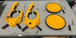 2XHEAVY Duty Steel Wheel Clamp Disc Lock Truck Caravan Trailer Tire Security. Fixed Price $100.00.