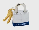 Master 1-9/16" Laminated Steel Warded Locking Padlock 9/32" Shackle 3D. Fixed Price $15.87.
