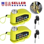 2X Motorcycle Bicycle Anti-theft Wheel Disc Brake Lock Security Alarm Waterproof. Fixed Price $19.98.