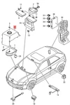 Genuine Audi A3 Cabriolet Bracket For Alarm Horn 8P0951285A. Fixed Price $12.51.