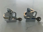Bikers Choice Chrome Universal Helmet Locks, Pair - V#74937S2. Fixed Price $50.00.