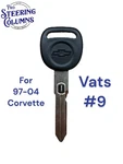 97-04 Chevrolet Corvette Vats Ignition Chip Key New Oem #9 OHMS-3.010K. Fixed Price $28.90.