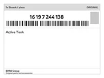 Genuine Bmw Active Tank 16-19-7-244-138 New. Fixed Price $1733.34.